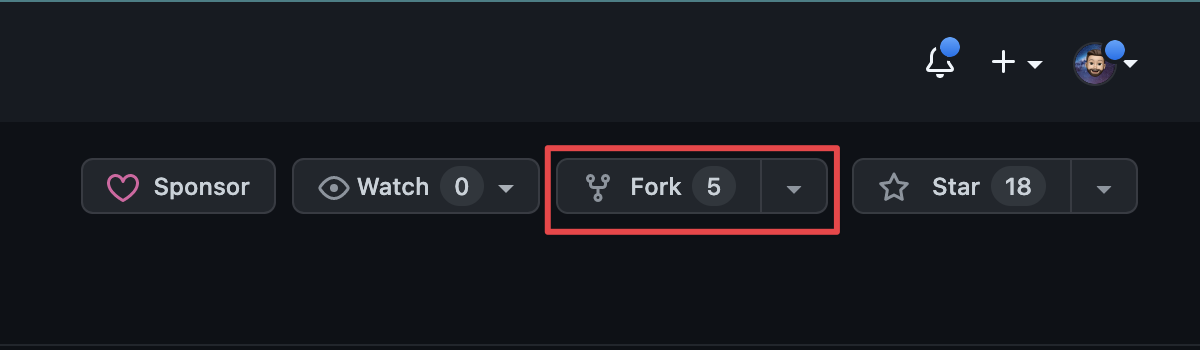 Fork Github Screenshot